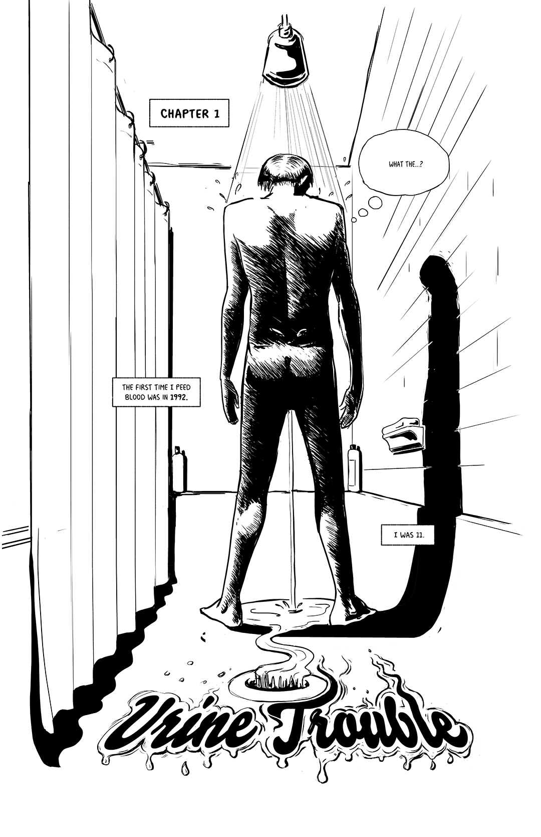 Urine Trouble — comic page 2 by Paul Williams, Chronic, chapter 1