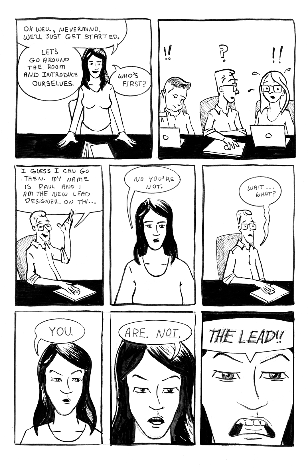 The Meeting — comic page 2 by Paul Williams