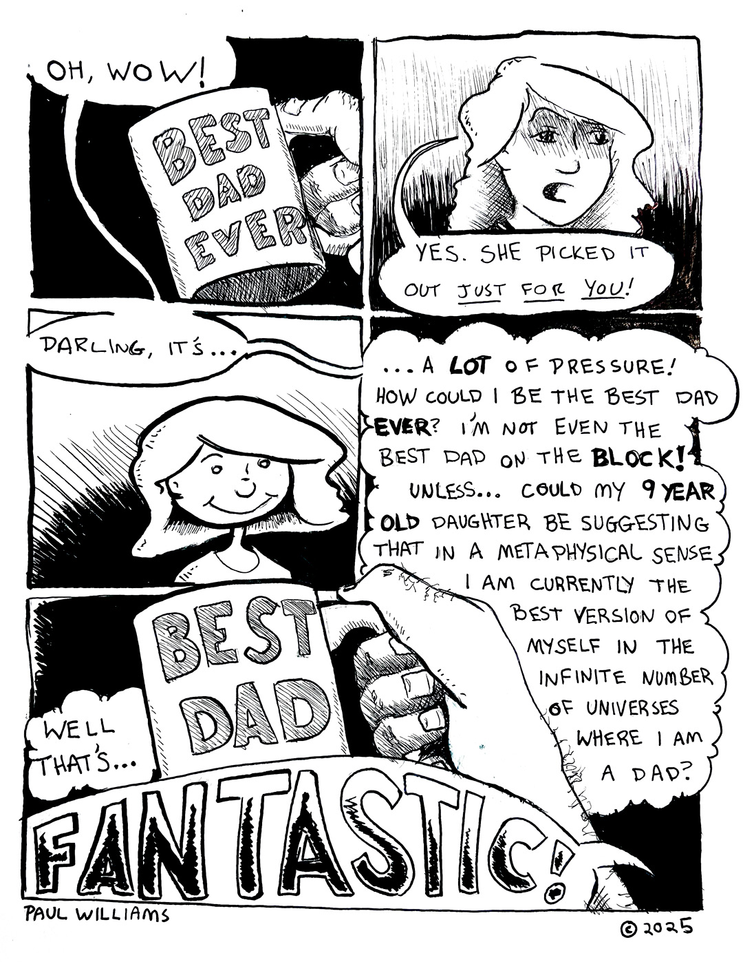 Best Dad comic artwork