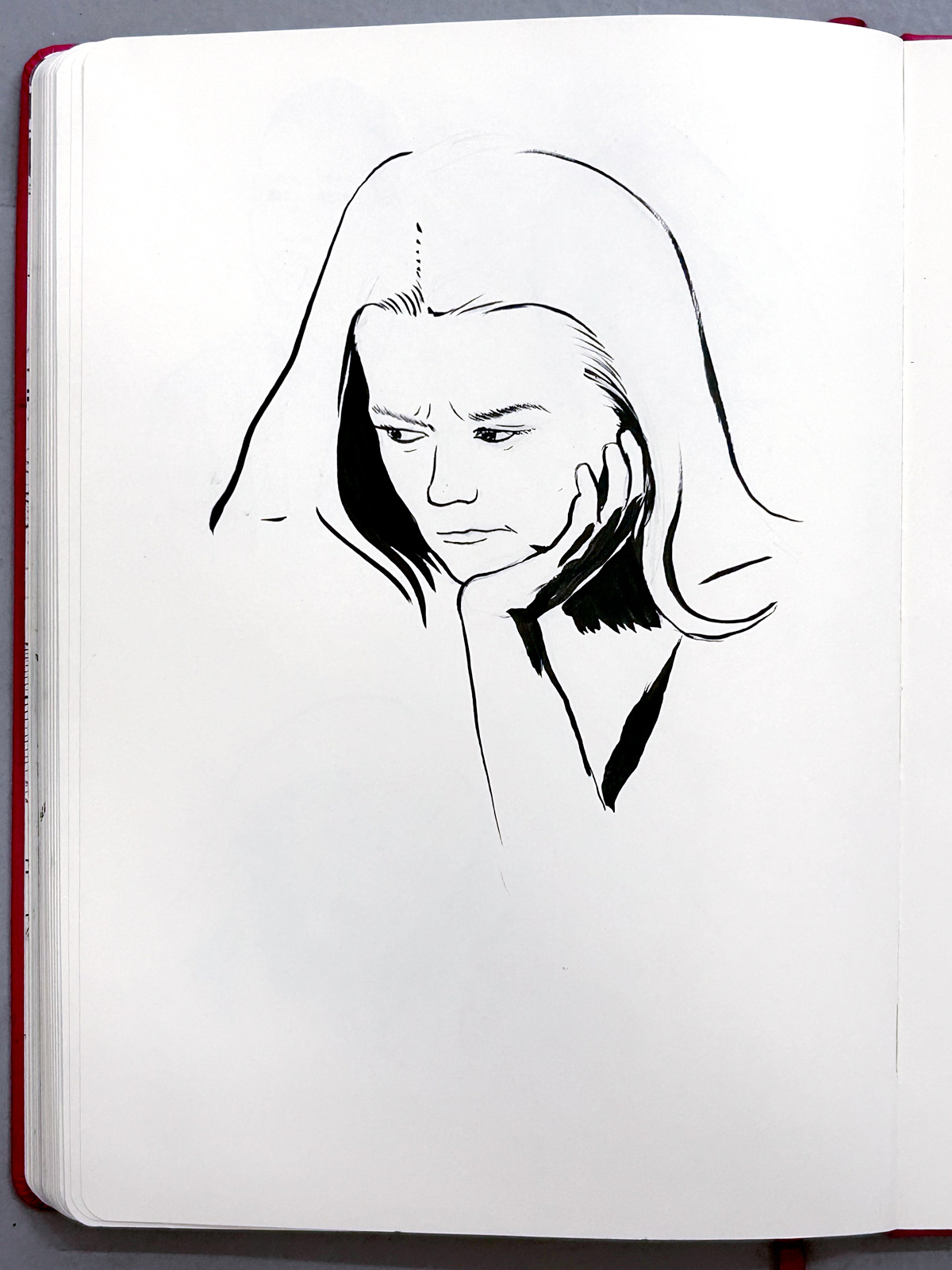 Deep-Thought — Pen & Ink — 2025 by Paul Williams