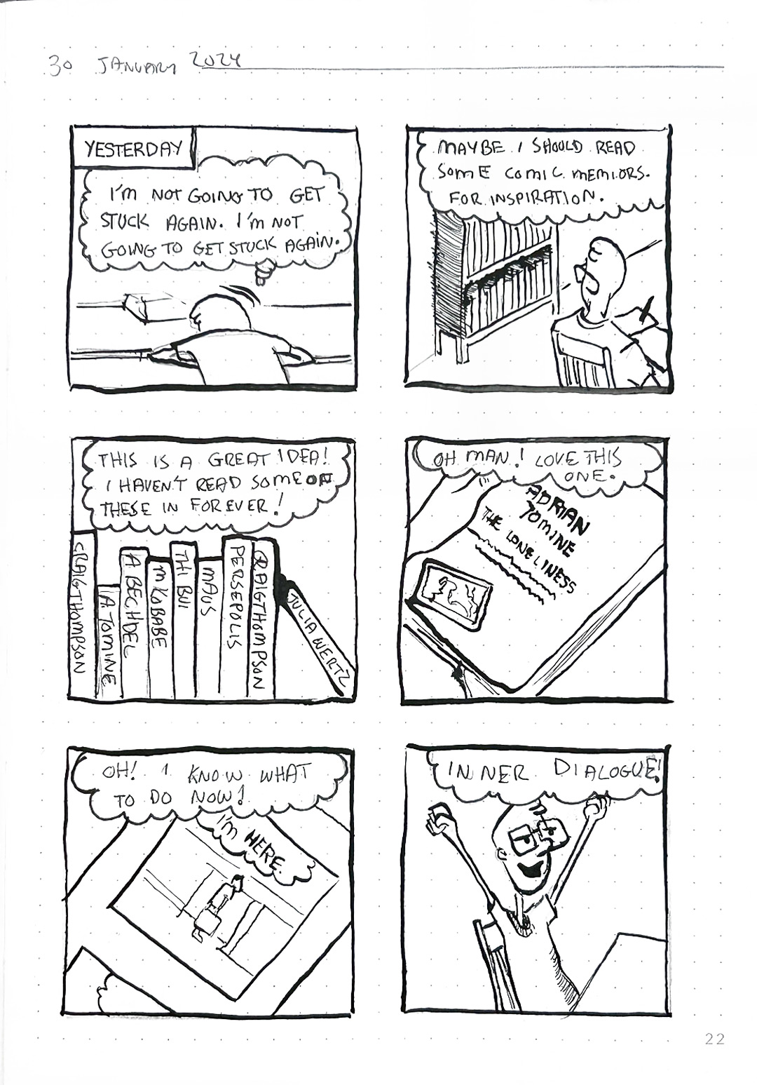 Inside Out — comic page 1 by Paul Williams, Sketchy AF