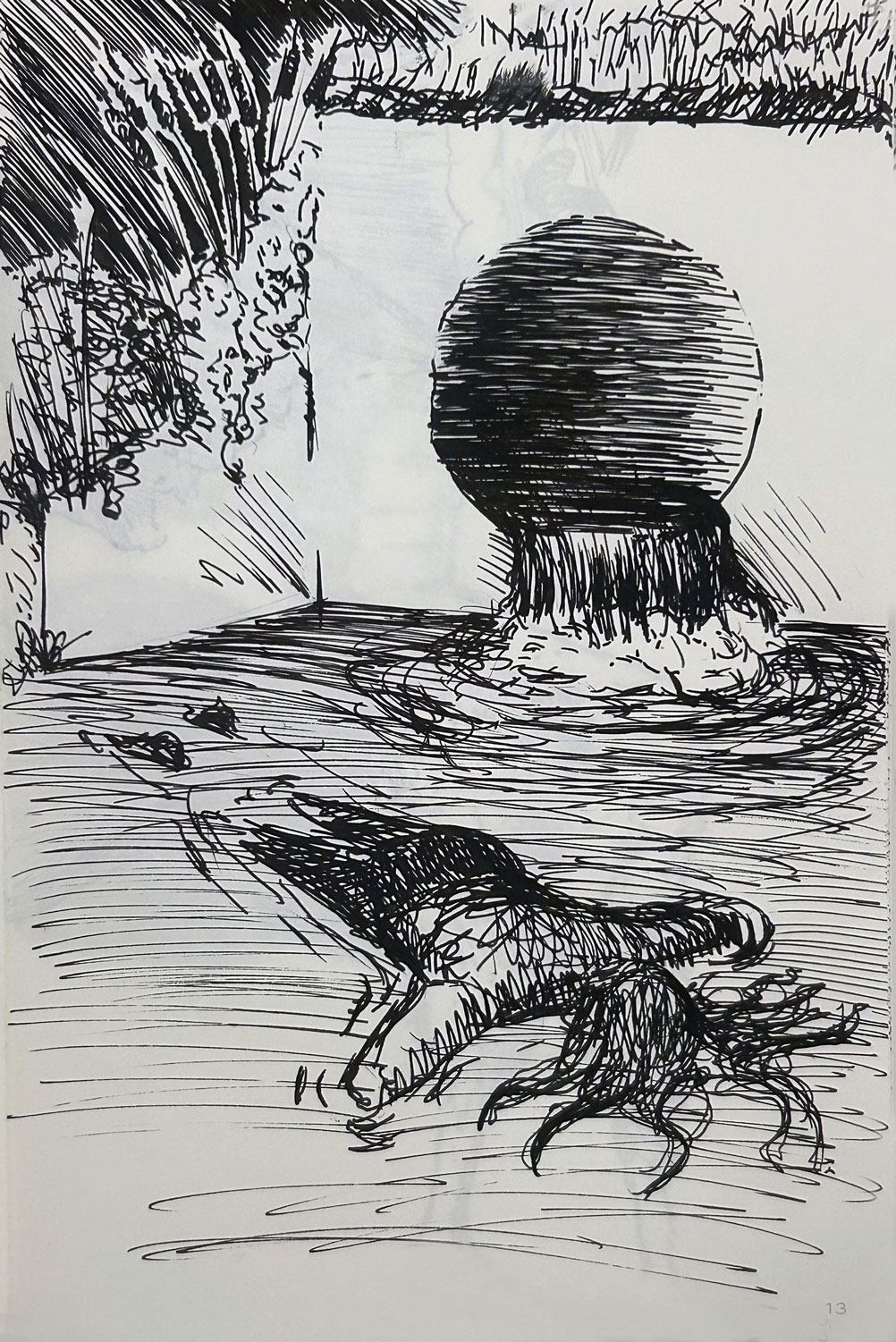 Scene from Stephen King’s “It” — Pen & Ink — 2025 by Paul Williams